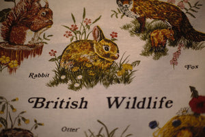 Collectable British Wildlife Tea Towel
