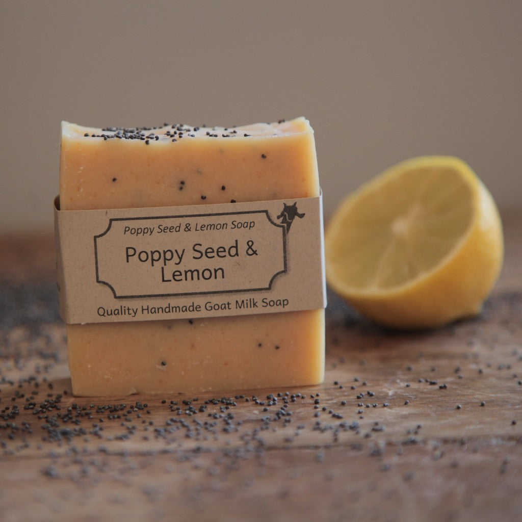 Lemon and Poppy Seed Goat's Milk Soap Bar by Goap